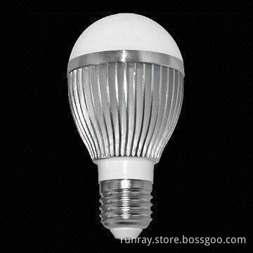 LED Bulb with 5W Power, 80 to 100lm/W Luminous and RoHS/CE Marks, Various Colors are Available